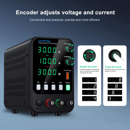 Fonte de Bancada WANPTEK APS3010H 30V/10A e outras versões — imagem 2