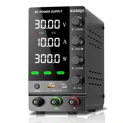 Fonte Digital KUAIQU 30V 10A 300W para Bancada de Eletrônica — imagem 1