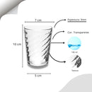 Jogo De Copos De Vidro 190 Ml - Kit C/06 - Nybc