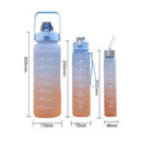 Kit 3 Garrafa Água Squeeze Academia 500ml 700ml 2lts Com Alça