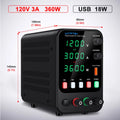 wanptek - APS3010H - Fonte APS 30v 10a 60v 5a 120v 3a, tensão e corrente ajustavel