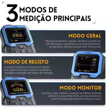 Multímetro Digital FNIRSI DMT-99 — Tela Colorida, True RMS e NCV — imagem 4