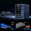 Wanptek - Fonte de alimentação de laboratório 32V 10A 60V 5A, carregamento rápido USB Tensão e Corrente ajustavel.