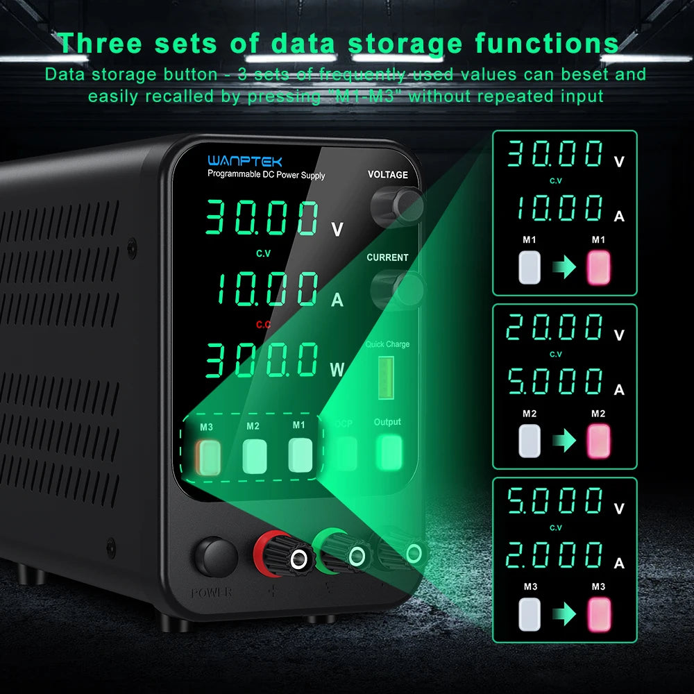 Fonte de Bancada WANPTEK APS3010H 30V/10A e outras versões — imagem 3