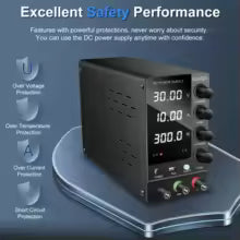 Fonte Digital KUAIQU 30V 10A 300W para Bancada de Eletrônica — imagem 3