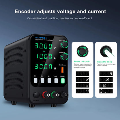 Fonte de Bancada WANPTEK APS3010H 30V/10A e outras versões — imagem 2